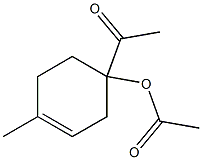 Acetic acid 1-acetyl-4-methyl-3-cyclohexenyl ester Struktur