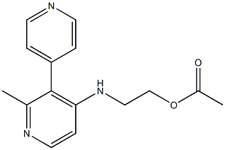 Acetic acid 2-[(2-methyl-3,4'-bipyridin-6-yl)amino]ethyl ester Struktur