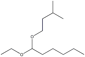 Hexanal ethyl(3-methylbutyl)acetal Structure