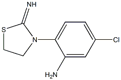5-Chloro-2-(2-imino-3-thiazolidinyl)aniline Structure