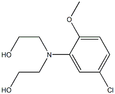 2,2'-(5-Chloro-2-methoxyphenylimino)diethanol Struktur