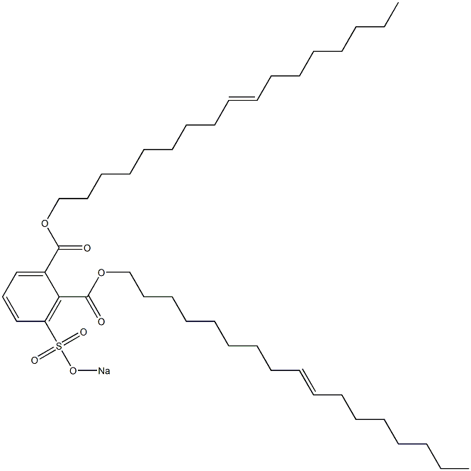 3-(Sodiosulfo)phthalic acid di(9-heptadecenyl) ester