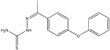 1-[1-(4-フェノキシフェニル)エチリデン]チオセミカルバジド 化学構造式