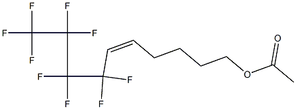 Acetic acid (5Z)-7,7,8,8,9,9,10,10,10-nonafluoro-5-decenyl ester Structure