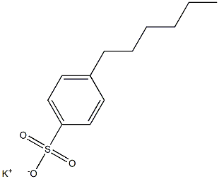 4-Hexylbenzenesulfonic acid potassium salt 结构式