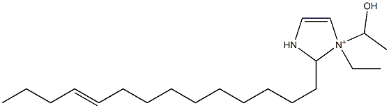 1-Ethyl-1-(1-hydroxyethyl)-2-(10-tetradecenyl)-4-imidazoline-1-ium,,结构式