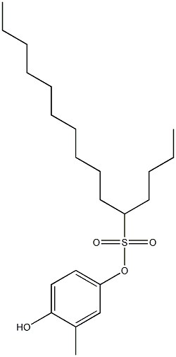 5-Pentadecanesulfonic acid 4-hydroxy-3-methylphenyl ester