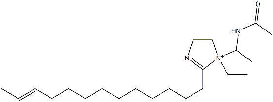 1-[1-(Acetylamino)ethyl]-1-ethyl-2-(11-tridecenyl)-2-imidazoline-1-ium 结构式