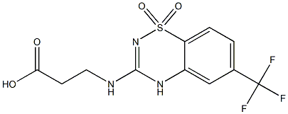 3-[(2-Carboxyethyl)amino]-6-(trifluoromethyl)-4H-1,2,4-benzothiadiazine 1,1-dioxide