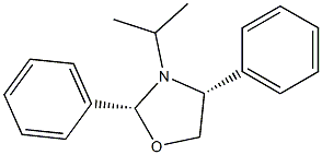 (2R,4R)-2,4-Diphenyl-3-isopropyloxazolidine Struktur