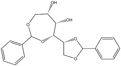 1-O,2-O:3-O,6-O-Dibenzylidene-L-glucitol Structure
