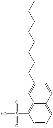 7-Octyl-1-naphthalenesulfonic acid Structure