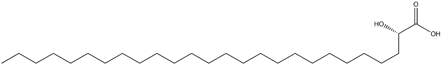 [S,(-)]-2-Hydroxyhexacosanoic acid Structure