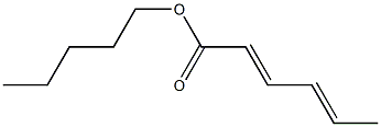 (2E,4E)-2,4-Hexadienoic acid pentyl ester Struktur