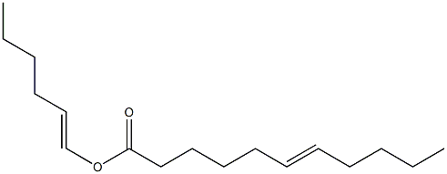 6-Undecenoic acid 1-hexenyl ester Structure