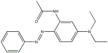 2-Acetylamino-4-diethylaminoazobenzene 结构式