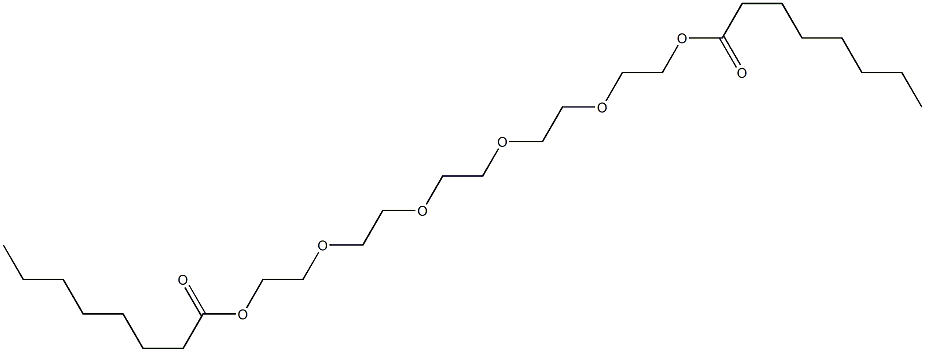 2,2'-[1,2-Ethanediylbis[oxy(2,1-ethanediyl)oxy]]bis(ethanol octanoate),,结构式
