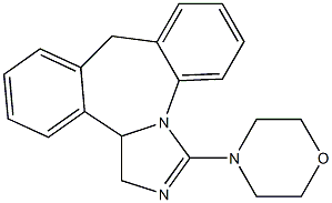 9,13b-ジヒドロ-3-モルホリノ-1H-ジベンゾ[c,f]イミダゾ[1,5-a]アゼピン 化学構造式