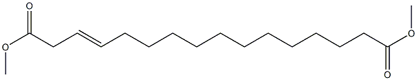 3-Hexadecenedioic acid dimethyl ester 结构式