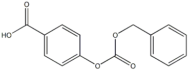 p-(Benzyloxycarbonyloxy)benzoic acid Structure