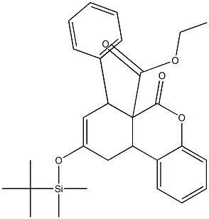 6a,7,10,10a-Tetrahydro-9-[[dimethyl(tert-butyl)silyl]oxy]-6-oxo-7-phenyl-6H-dibenzo[b,d]pyran-6a-carboxylic acid ethyl ester