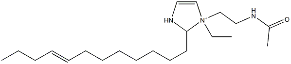 1-[2-(Acetylamino)ethyl]-2-(8-dodecenyl)-1-ethyl-4-imidazoline-1-ium Structure