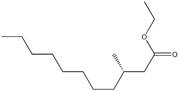 [S,(-)]-3-Methylundecanoic acid ethyl ester Struktur