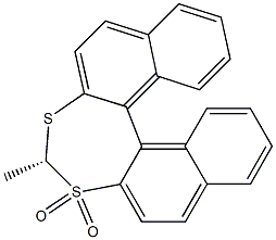 (R)-4-Methyldinaphtho[2,1-d:1',2'-f][1,3]dithiepin 3,3-dioxide Struktur