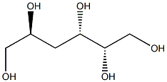 3-デオキシ-L-xylo-ヘキシトール 化学構造式