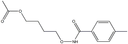 4-メチル-N-アセトキシ-N-ブトキシベンズアミド 化学構造式