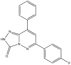 6-(4-Fluorophenyl)-8-phenyl-1,2,4-triazolo[4,3-b]pyridazin-3(2H)-one 结构式