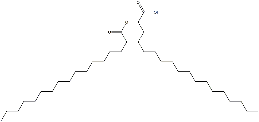 2-Heptadecanoyloxyoctadecanoic acid 结构式