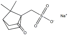 2-Oxo-7,7-dimethylbicyclo[2.2.1]heptane-1-methanesulfonic acid sodium salt Structure