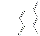 2-メチル-6-tert-ブチル-1,4-ベンゾキノン 化学構造式