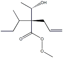 (2R,3S)-2-Allyl-3-hydroxybutyric acid 2-butoxyethyl ester Struktur