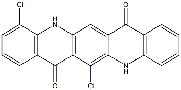 6,11-Dichloro-5,12-dihydroquino[2,3-b]acridine-7,14-dione Struktur