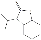 3a,4,5,6,7,7a-Hexahydro-3-isopropylbenzofuran-2(3H)-thione Structure