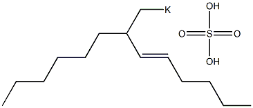 Sulfuric acid 2-hexyl-3-octenyl=potassium ester salt Structure
