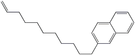 2-(10-Undecenyl)naphthalene Struktur