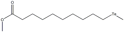 11-Telluradodecanoic acid methyl ester Struktur
