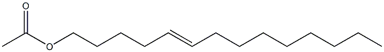 (E)-1-アセトキシ-5-テトラデセン 化学構造式