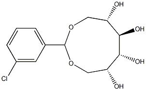 1-O,6-O-(3-Chlorobenzylidene)-D-glucitol Structure