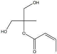 (Z)-2-Butenoic acid 1,1-bis(hydroxymethyl)ethyl ester Structure