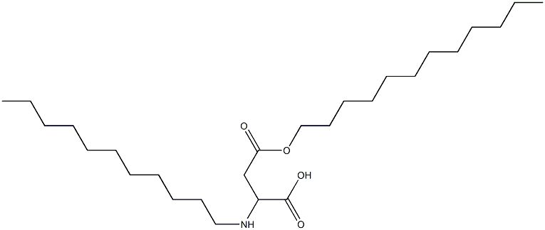 2-Undecylamino-3-(dodecyloxycarbonyl)propionic acid Struktur