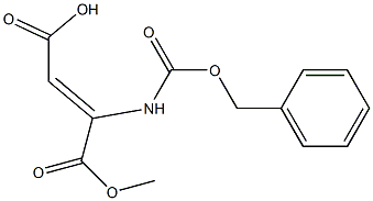 (Z)-2-[(Benzyloxycarbonyl)amino]-2-butenedioic acid 1-methyl ester Structure