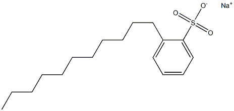2-Undecylbenzenesulfonic acid sodium salt Struktur