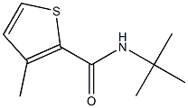 N-tert-ブチル-3-メチルチオフェン-2-カルボアミド 化学構造式