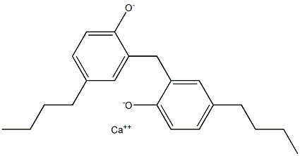 Calcium 2,2'-methylenebis(4-butylphenoxide) Structure