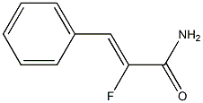 2-Fluoro-3-phenylpropenamide Structure