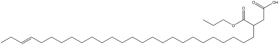 3-(23-ヘキサコセニル)こはく酸1-水素4-プロピル 化学構造式